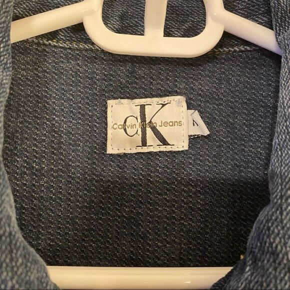 CroppedāVintageāCKāCalvināKleināVestāJacket - Picture 5 of 6